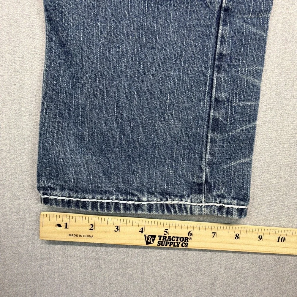 Vintage True Religion Jeans Men's 33x30 Johnny Super T Whisker Fade Made in USA